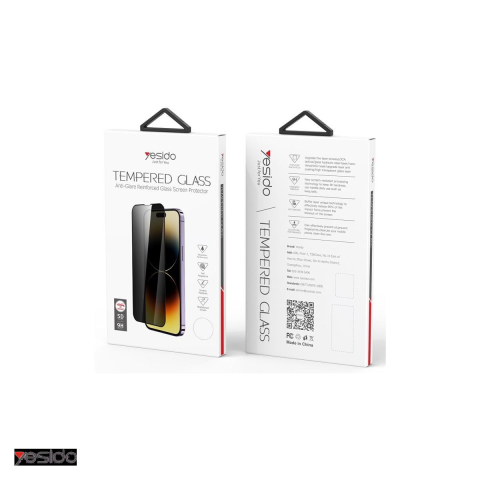 Folii protectie telefoane - Folie sticla temperata pentru iPhone 15 Pro Max, Privacy, Yesido