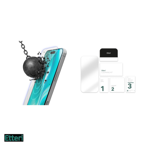 Folie sticla temperata pentru iPhone 16 Pro Max, 0.27 mm, 7H, Etteri [4]