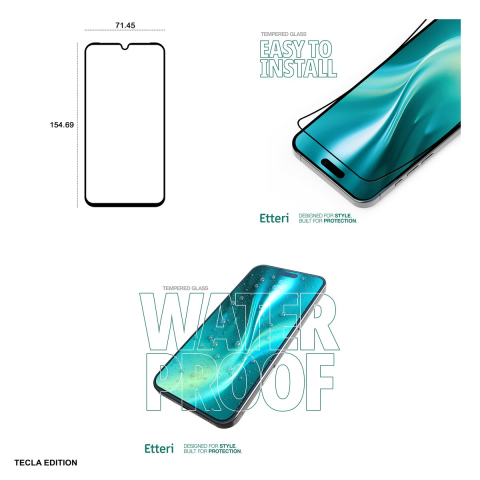 Folie sticla temperata pentru Samsung Galaxy A15 4G, 9D, 9H, Etteri [3]