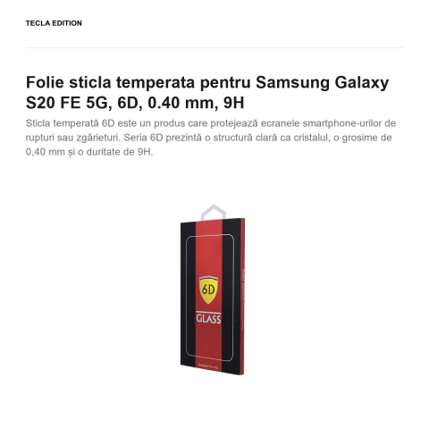 Folie sticla temperata pentru Samsung Galaxy S20 FE 5G, 6D, 0.40 mm, 9H [1]