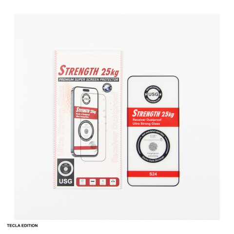 Huse si protectii smartphone - Folie sticla temperata pentru Samsung Galaxy S24 Ultra, 0.4 mm, 9H, Ultra Strong 25KG