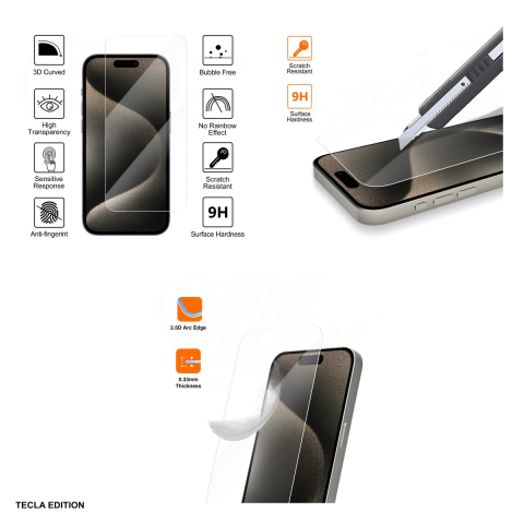 Folie sticla temperata pentru Xiaomi Redmi Note 13 Pro, 2.5D, 9H, Transparent, VMax, Normal Clear [3]