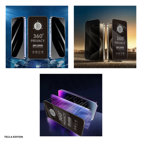 Folie sticla temperata Privacy 360 pentru Apple iPhone 14 Plus / iPhone 13 Pro Max [3]