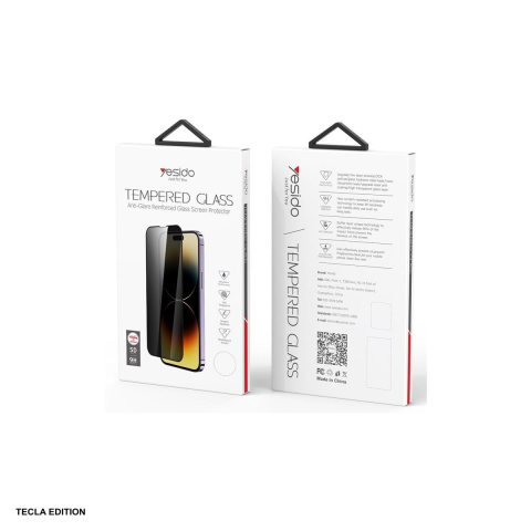 Huse si protectii smartphone - Folie sticla temperata Privacy Yesido pentru Apple iPhone 16 Pro Max
