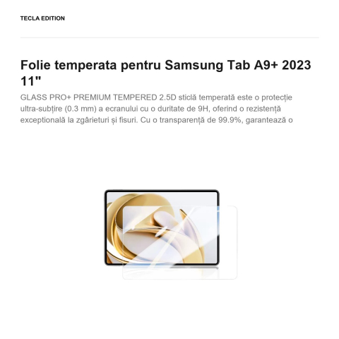 Folie temperata pentru Samsung Tab A9+ 2023 11" [1]