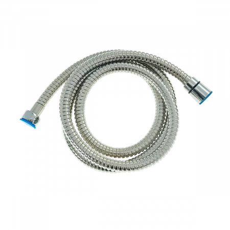 Furtun dus metalic, 1.5 m, flexibil si extensibil, racorduri standard, cromat [1]