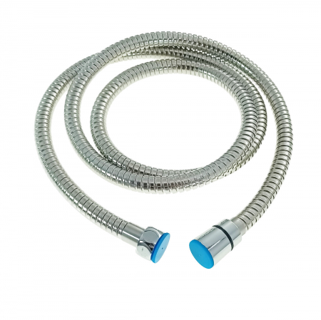Articole si instalatii sanitare - Furtun dus metalic, 1.5 m, flexibil si extensibil, racorduri standard, cromat