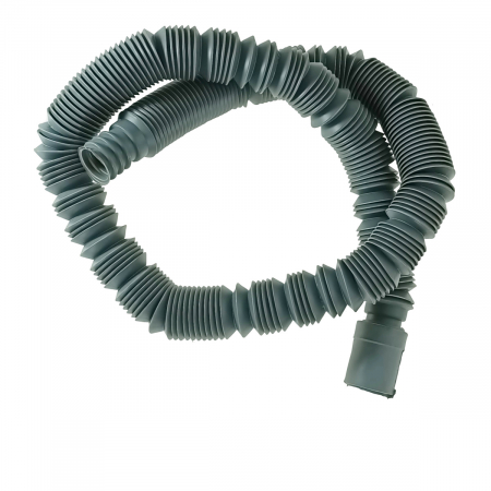Casnice - Furtun extensibil evacuare, scurgere pentru masina de spalat, FEE-2M, 2m lungime, 2.4-2.8cm diametru, gri