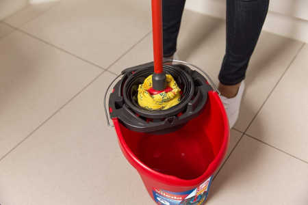 Galeata cu storcator Vileda Power Press, 10 l, Rosu [4]