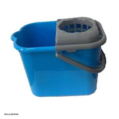 Galeti si set-uri cu mop - Galeata dreptunghiulara cu storcator detasabil 14 litri, cu maner din plastic rezistent