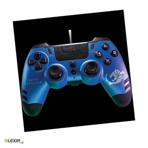 Gamepad wireless - Gamepad cu fir Lexip White Tiger Guild, Solo Leveling, 4 padele programabile, touchpad, iesire jack 3,5 mm, pentru PS4 si PC, JVAMUL00175