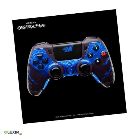 Gamepad wireless - Gamepad wireless Lexip Madara Destruction, Naruto Shippuden, receptor USB 2.4 GHz, 4 padele programabile, iesire jack si microfon, pentru PC si Nintendo Switch, TSXLXGC0003