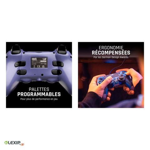 Gamepad wireless Lexip Sasuke Revenge, Naruto Shippuden, receptor USB 2.4 GHz, 4 padele programabile, iesire jack si microfon, pentru PC si Nintendo Switch, TSXLXGC0001 [4]