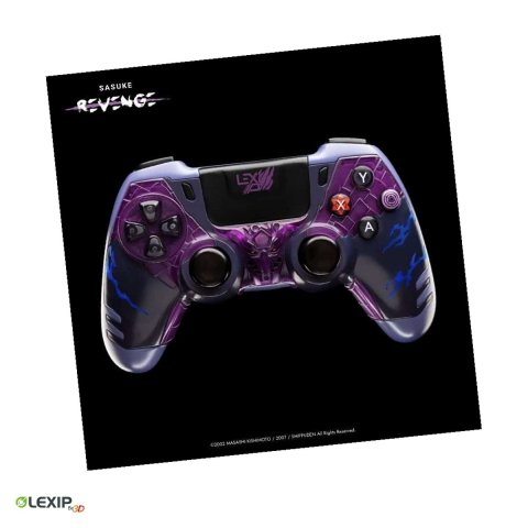 Gamepad wireless - Gamepad wireless Lexip Sasuke Revenge, Naruto Shippuden, receptor USB 2.4 GHz, 4 padele programabile, iesire jack si microfon, pentru PC si Nintendo Switch, TSXLXGC0001