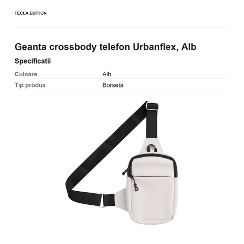 Borseta UrbanFlex pentru telefon, Alb [2]