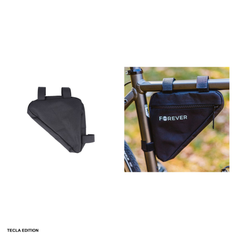 Geanta de cadru pentru bicicleta, material Oxford, rezistenta la stropire, Forever Outdoor FB-100, neagra [3]