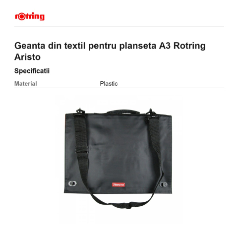 Geanta din textil pentru planseta A3 Rotring Aristo [2]