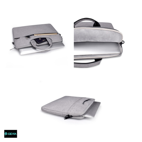 Geanta laptop Devia Justyle 15.4", Gri [3]