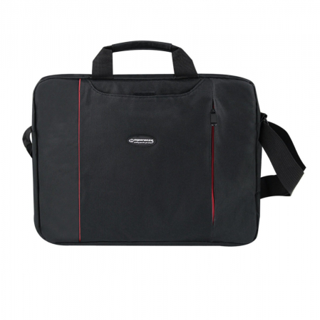 Geanta laptop Esperanza Salerno, 15.6", poliester, curea reglabila, neagra [1]