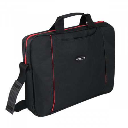 Accesorii laptop - Geanta laptop Esperanza Salerno, 15.6", poliester, curea reglabila, neagra