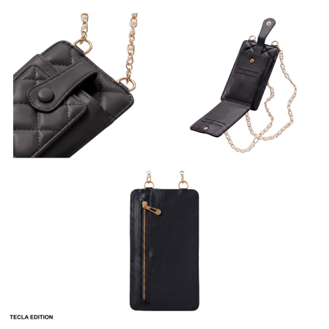 Geanta telefon 19 x 10,5 x 2 cm, Negru [3]