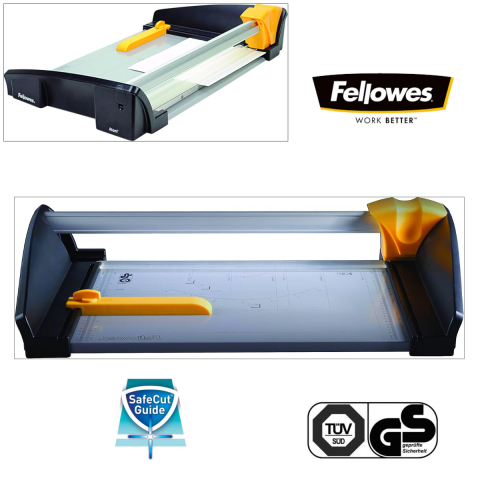 Ghilotina cu disc rotativ, Fellowes Atom A3, pentru birou, taiere A3, capacitate 30 coli, sistem SafeCut, baza metalica [3]