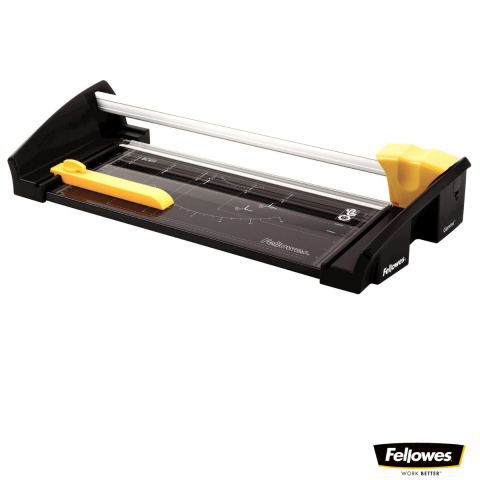 Ghilotine pentru hârtie - Ghilotina cu disc rotativ, Fellowes Gamma A3, pentru birou, taiere A3, capacitate 20 coli, sistem SafeCut, baza metalica