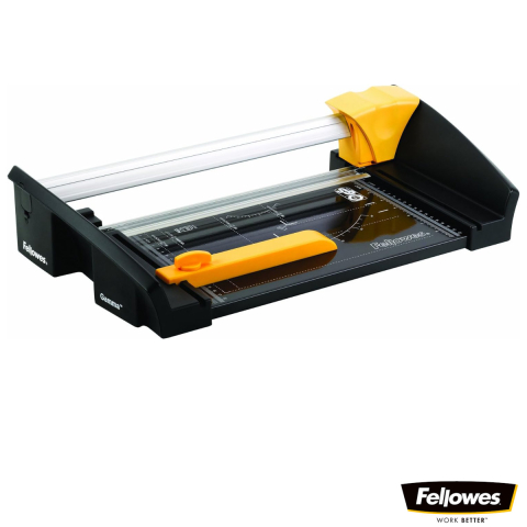 Ghilotina cu disc rotativ, Fellowes Gamma A4, pentru birou, taiere A4, capacitate 20 coli, sistem SafeCut, baza metalica [1]