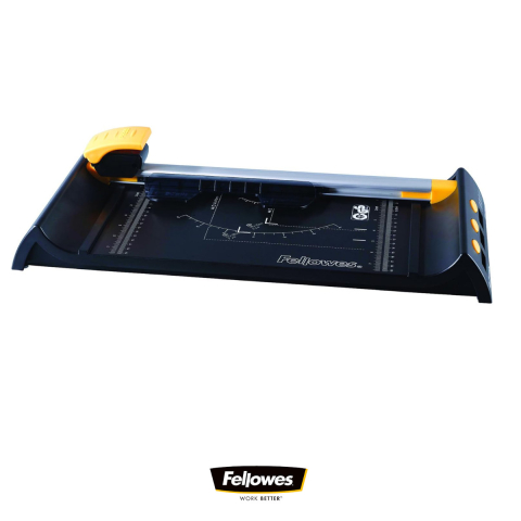 Ghilotina cu disc rotativ, Fellowes Neutron A4, pentru acasa si birou, taiere A4, capacitate 10 coli, sistem SafeCut [1]