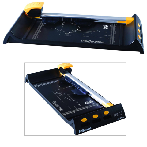 Ghilotina cu disc rotativ, Fellowes Neutron A4, pentru acasa si birou, taiere A4, capacitate 10 coli, sistem SafeCut [3]