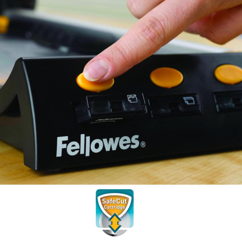 Ghilotina cu disc rotativ, Fellowes Proton A4, pentru birou mic si acasa, taiere A4, capacitate 10 coli, sistem SafeCut, baza metalica [6]