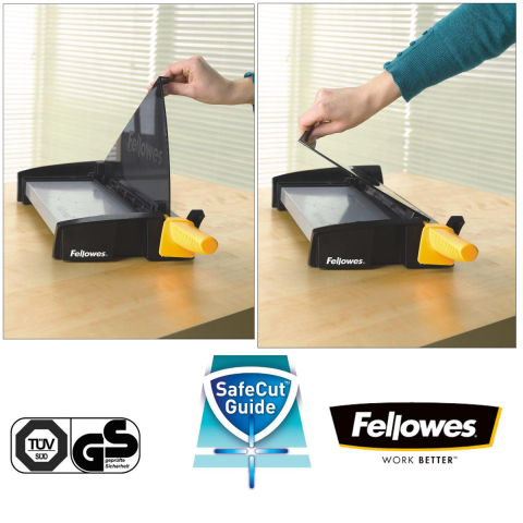 Ghilotina cu parghie, Fellowes Fusion A4, pentru birouri mici, taiere A4, capacitate 10 coli, sistem SafeCut Guard [2]