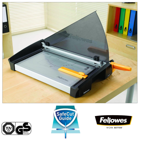 Ghilotina cu parghie, Fellowes Plasma A3, pentru birou, taiere A3, capacitate 40 coli, sistem SafeCut Guard [2]