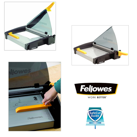 Ghilotina cu parghie, Fellowes Plasma A4, pentru birou, taiere A4, capacitate 40 coli, sistem SafeCut Guard [3]