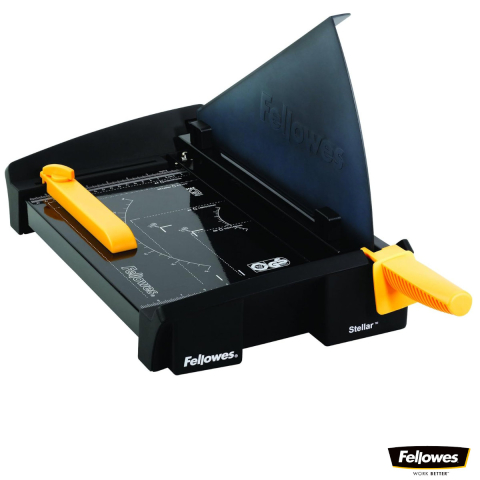 Ghilotine pentru hârtie - Ghilotina cu parghie, Fellowes Stellar A4, pentru birou, taiere A4, capacitate 20 coli, sistem SafeCut Guard