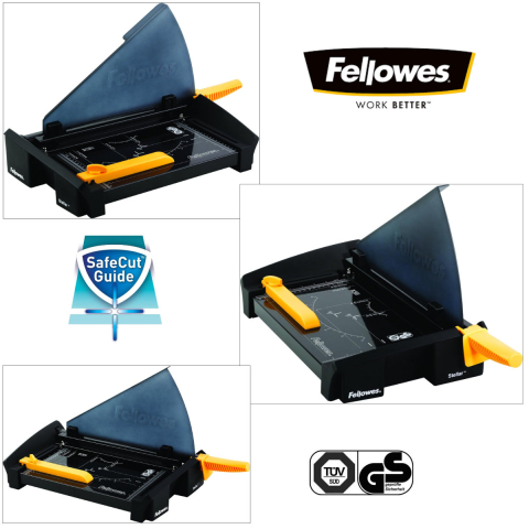 Ghilotina cu parghie, Fellowes Stellar A4, pentru birou, taiere A4, capacitate 20 coli, sistem SafeCut Guard [4]
