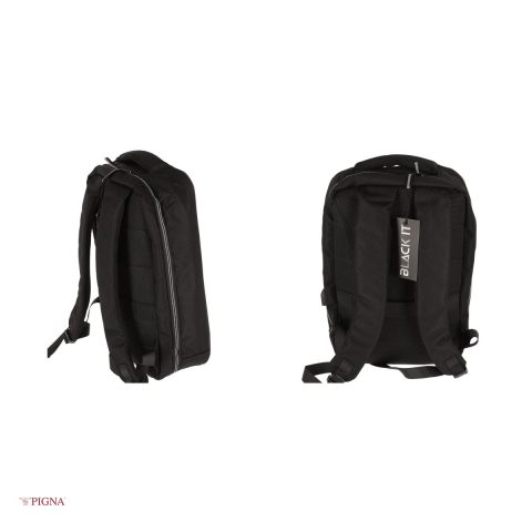 Ghiozdan Pigna Black IT, din poliester, laptop, negru, 44x30x15 cm [3]