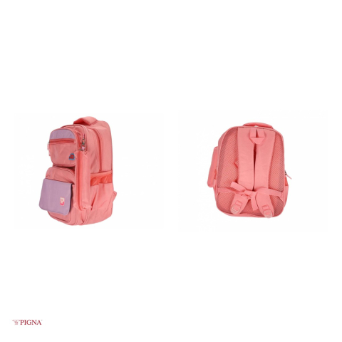 Ghiozdan Pigna Funtasy, pentru scoala generala, clasa 0 penar 4 fermoare, roz, 40x30x13 cm [3]