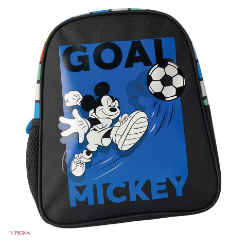 Ghiozdane si rucsacuri scolare - Ghiozdan Pigna Mini Mickey Mouse, pentru prescolari, goal, negru, 28x24 mm