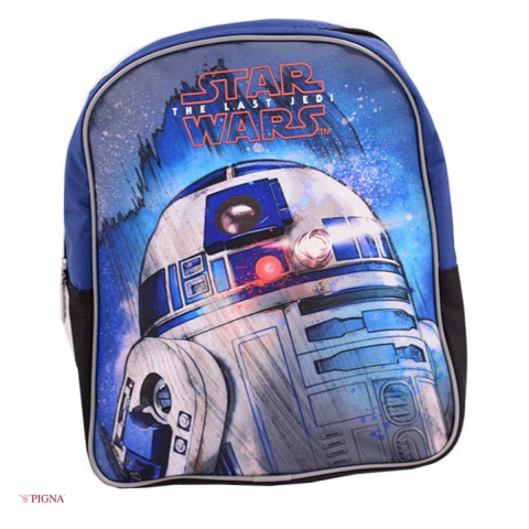 Ghiozdane si rucsacuri scolare - Ghiozdan Pigna Mini, pentru prescolari, star wars EP8 albastru-negru, albastru, 28x24 mm