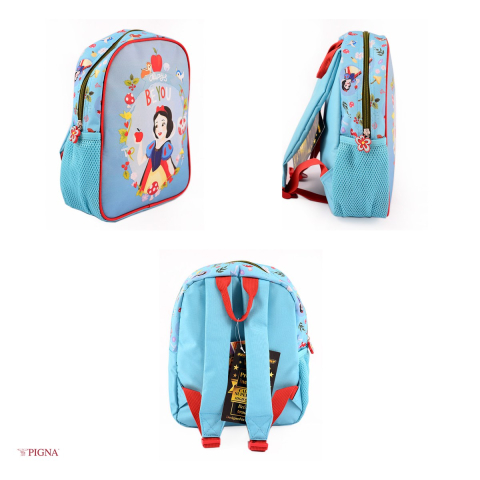 Ghiozdan Pigna Mini Princess, pentru gradinita, albastru -rosu, 28x24 mm [3]
