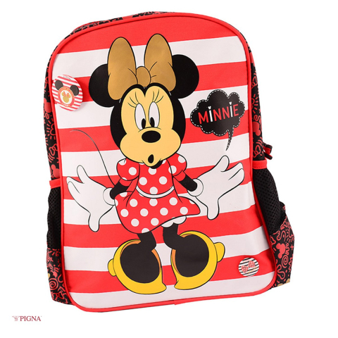 Ghiozdane si rucsacuri scolare - Ghiozdan Pigna Minnie, pentru prescolari, rosu - negru