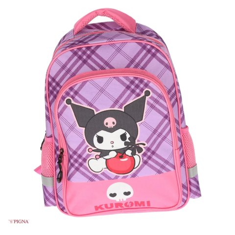 Ghiozdane si rucsacuri scolare - Ghiozdan Pigna, pentru prescolari, kuromi 2 fermoare, roz