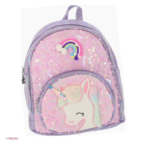 Ghiozdane si rucsacuri scolare - Ghiozdan Pigna, pentru prescolari, sf, mov, 23x22x12 cm