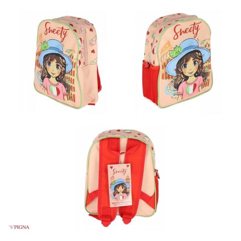 Ghiozdan Pigna Sweety, pentru prescolari, 1 fermoar, roz [3]