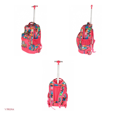 Ghiozdan Pigna Troller Strong, roz, 48x32x21 cm [3]