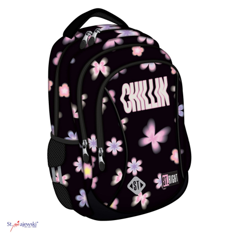 Bagaje si Accesorii - Ghiozdan St.Majewski St.Right BP-26 Flower Mood pentru clasa 0, 39x27x17 cm, 20 l