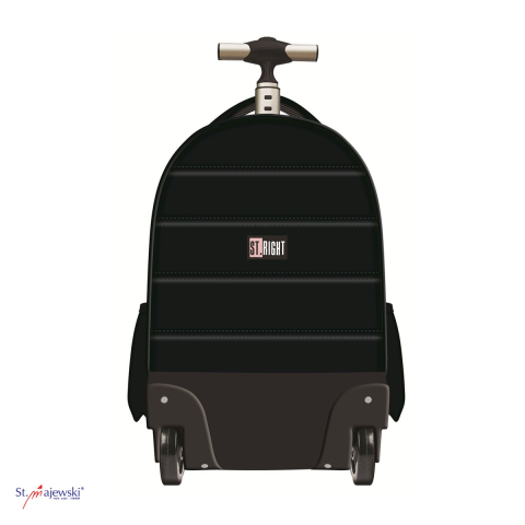 Ghiozdan troller St.Majewski St.Right TB-01 Be Capy, 44x32x25 cm, 26 l, negru [3]