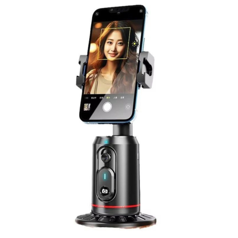 Stabilizatoare de imagine - Gimbal Tripod AI360, cu Face Tracking AI, Rotire 360°, Control Gestural pentru Vlogging, Live Stream, Yoga, Fitness, Functionare fara Aplicatie