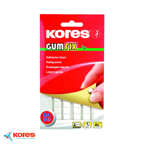 Birotica papetarie - Guma adeziva Kores Gumfix 50g, repozitionabila si reutilizabila, pentru fotografii, postere si decoratiuni